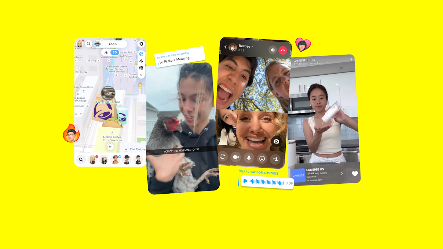 Snapchat navigation screenshot